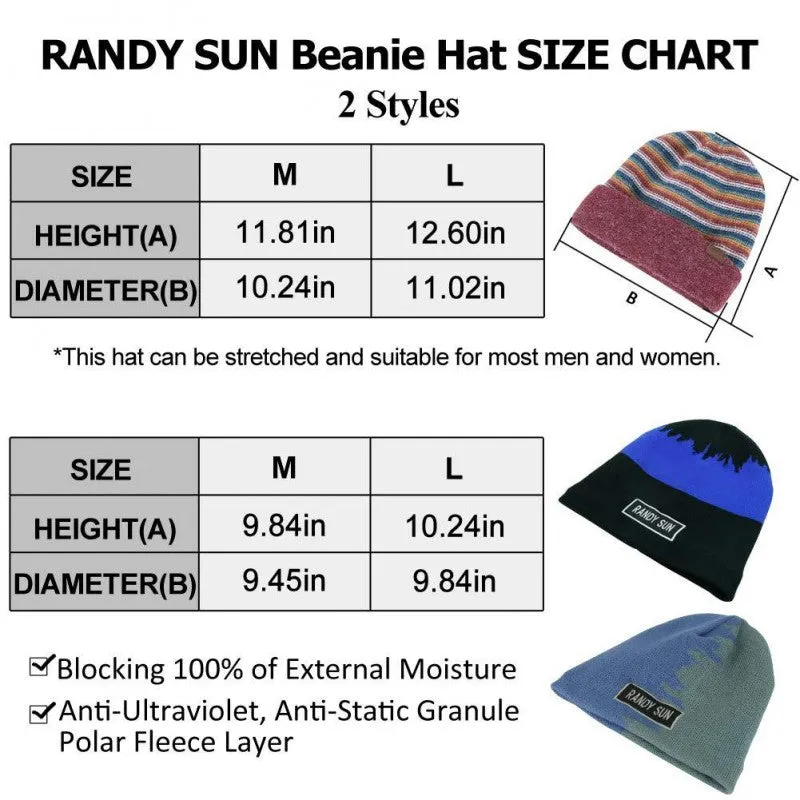 Randy Sun - Waterproof Beanie (Colorful Stripes)