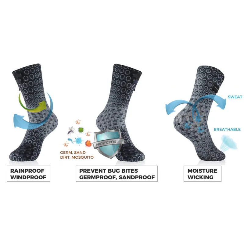 Randy Sun Waterproof Socks Ultra Thin Mid Calf - X139