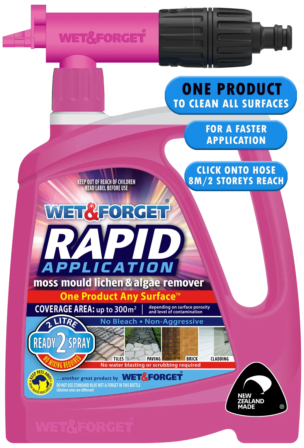 Rapid Application: Moss & Algae Remover
