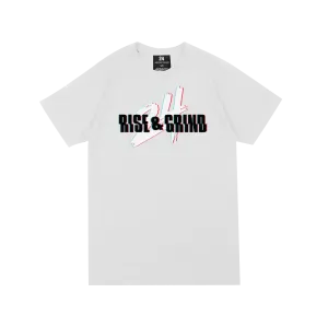 Rise and Grind Performance Tee - White