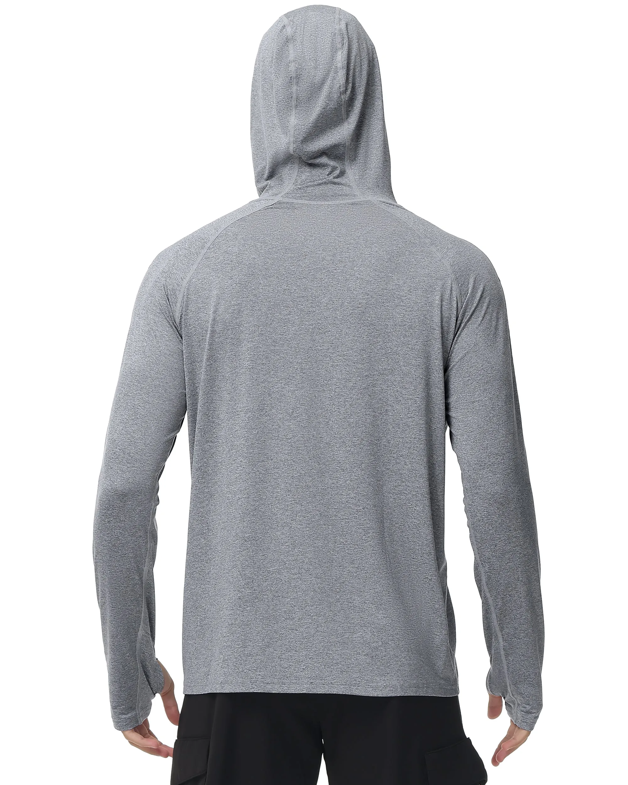 Roadbox UPF 50  Fishing Shirts for Men Long Sleeve UV Sun Protection Hoodie Outdoor Hiking Shirts