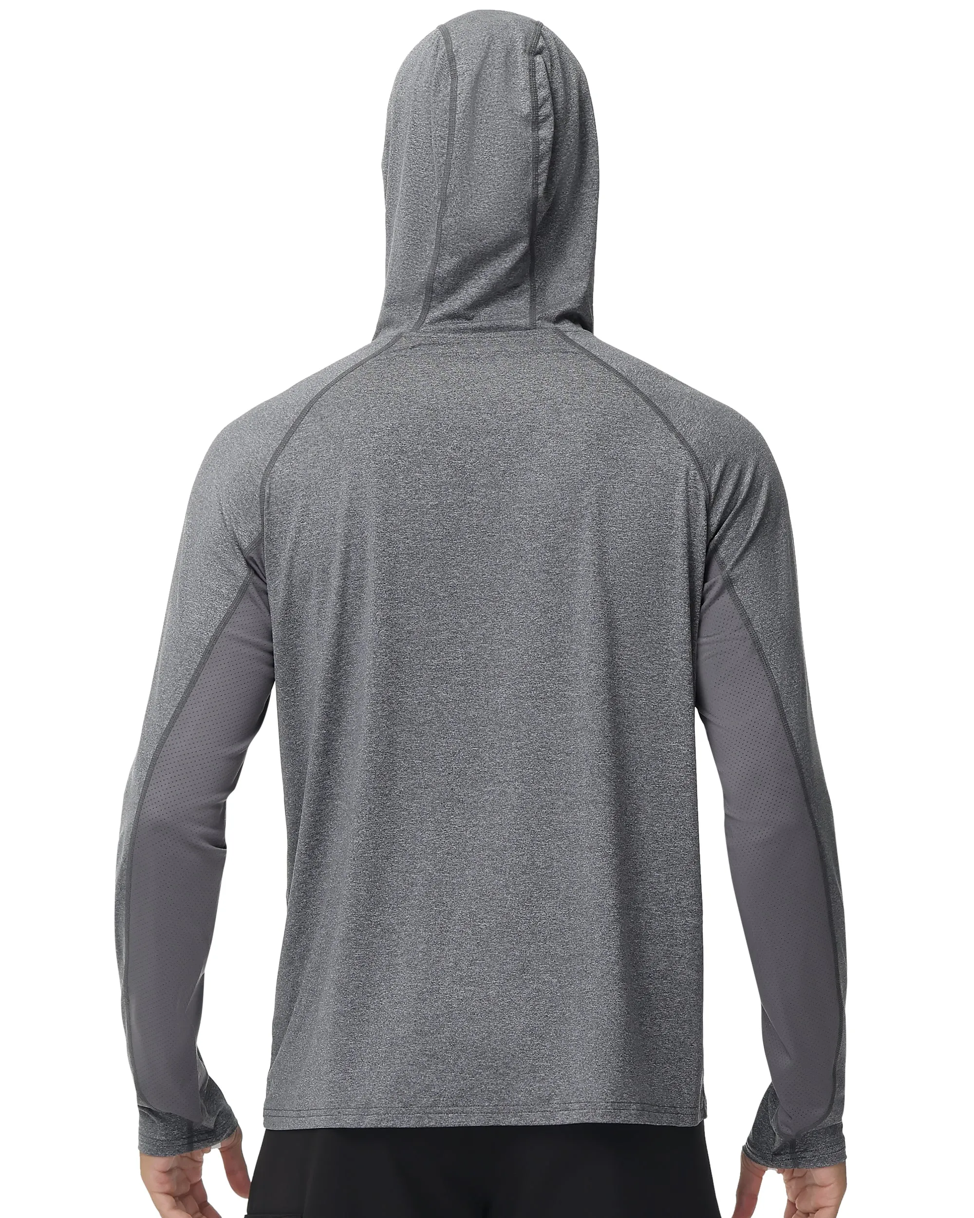 Roadbox UPF 50  Fishing Shirts for Men Long Sleeve UV Sun Protection Hoodie Outdoor Hiking Shirts