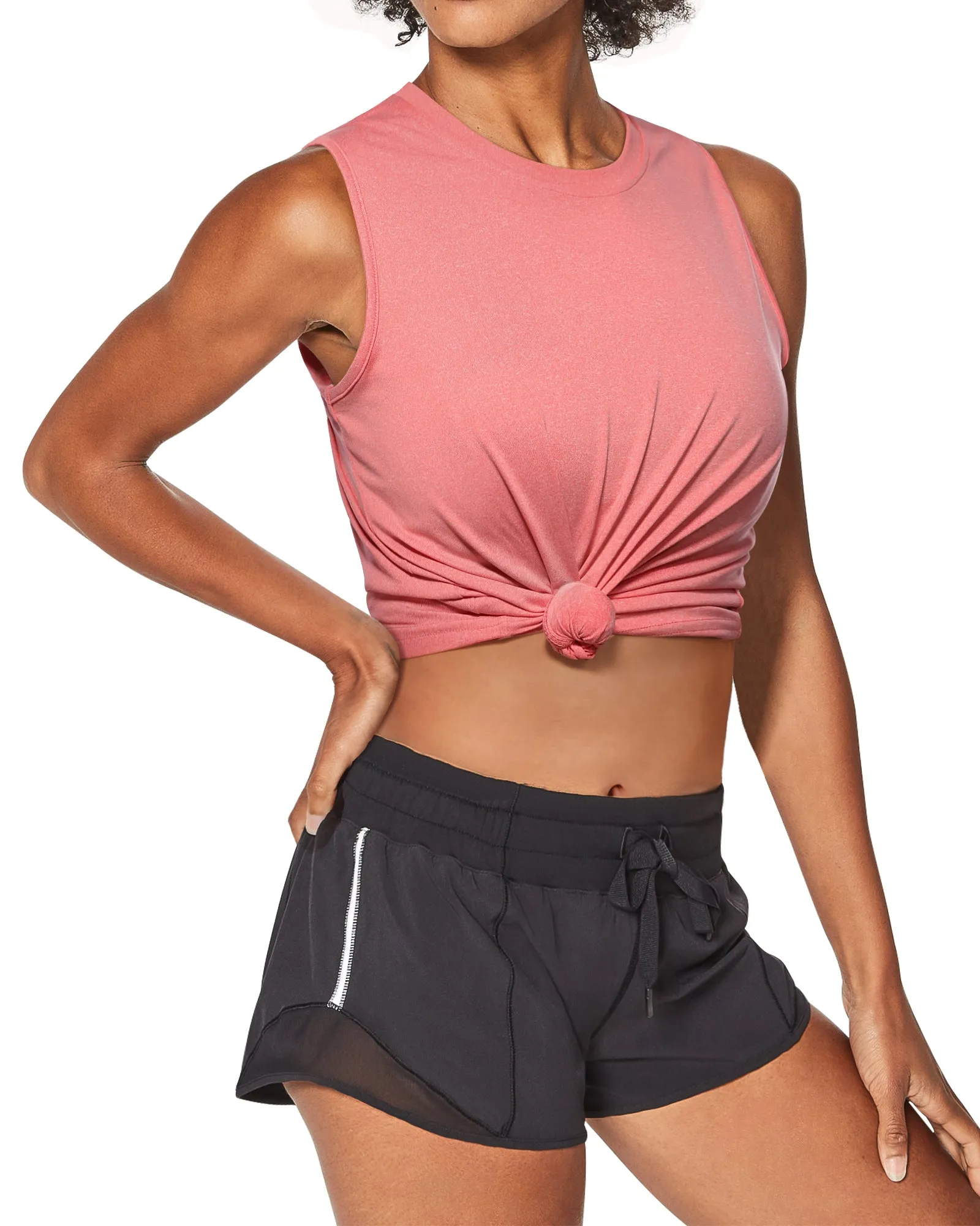 Roadbox Womens Workout Sleeveless Shirts Athletic Exercise Gym Tank Tops