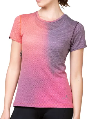 Ronhill Tech Golden Hour Short Sleeve Womens Running Top - Pink