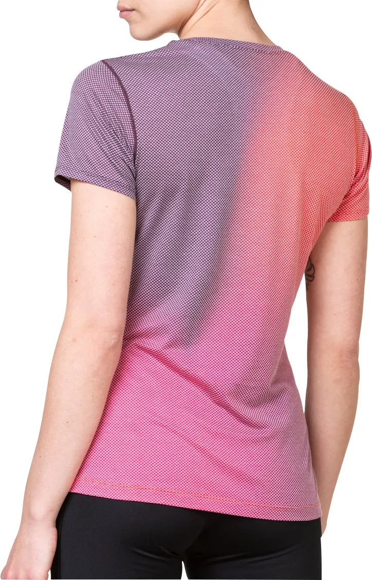 Ronhill Tech Golden Hour Short Sleeve Womens Running Top - Pink