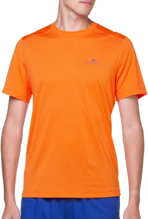Ronhill Tech Short Sleeve Mens Running Top - Orange