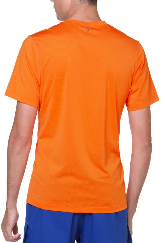Ronhill Tech Short Sleeve Mens Running Top - Orange