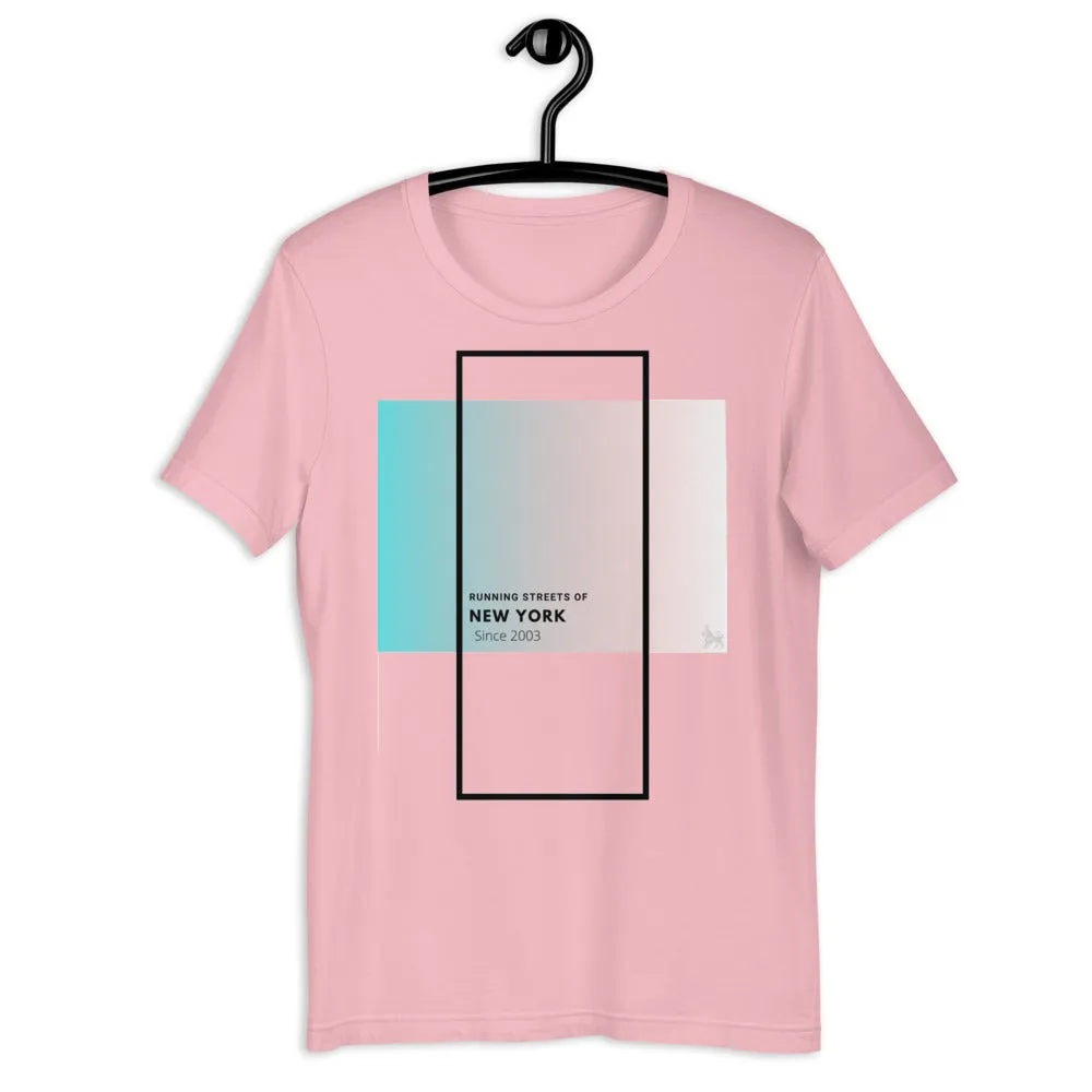 Running NY Streets Short-Sleeve Unisex T-Shirt /  4 Colors