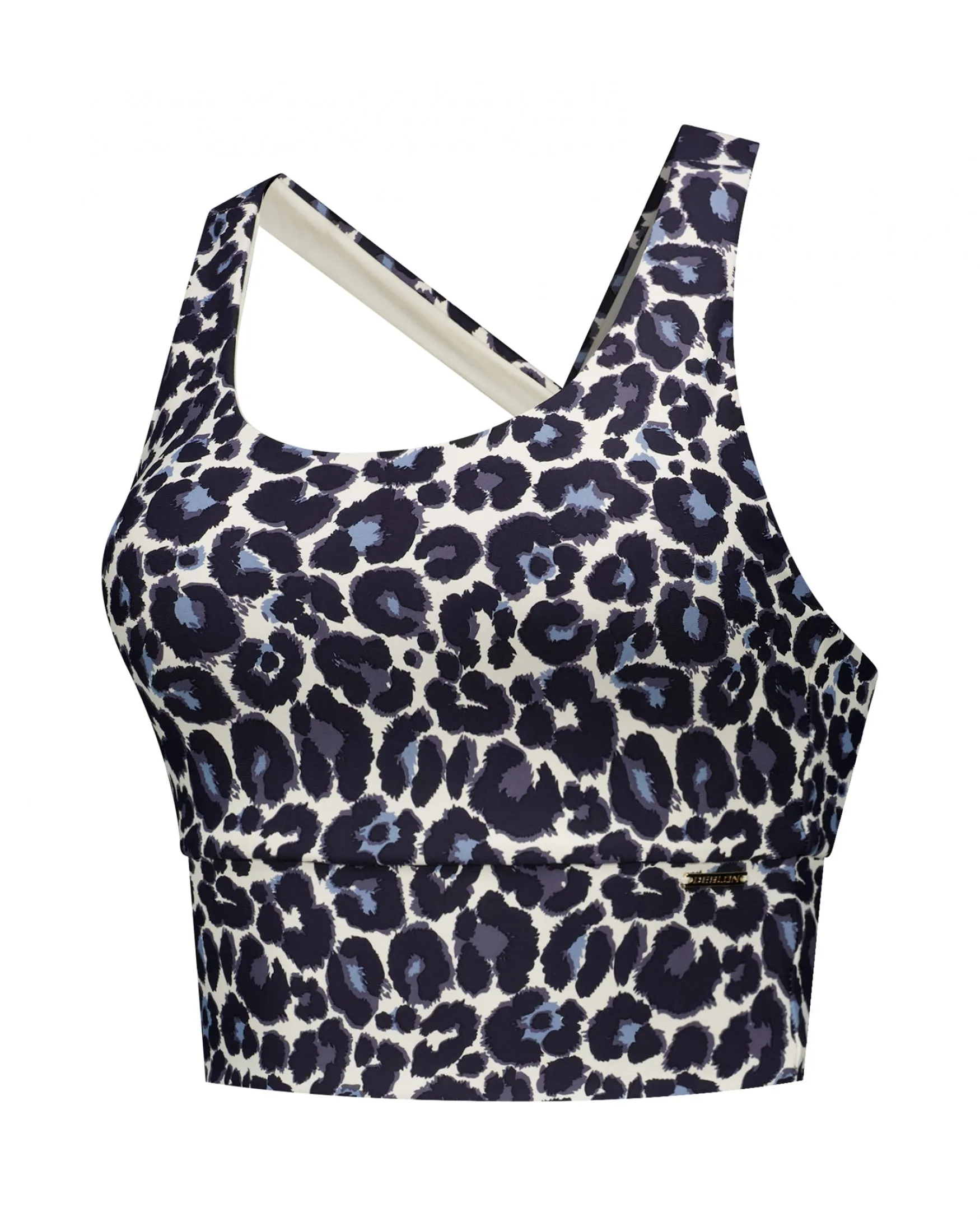 Sarah Cross Top | Leopard Summer Blue