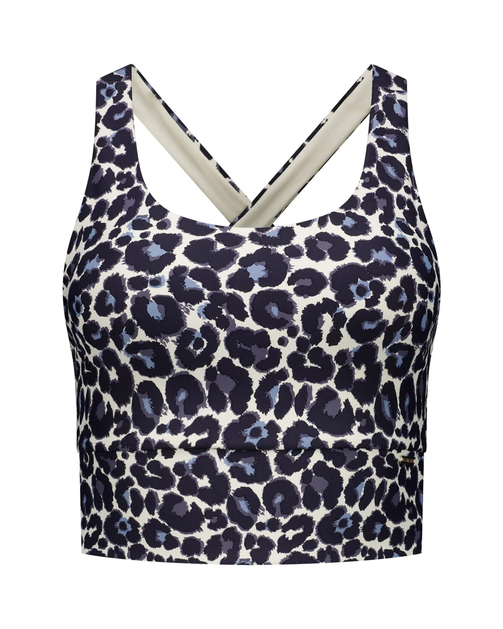 Sarah Cross Top | Leopard Summer Blue