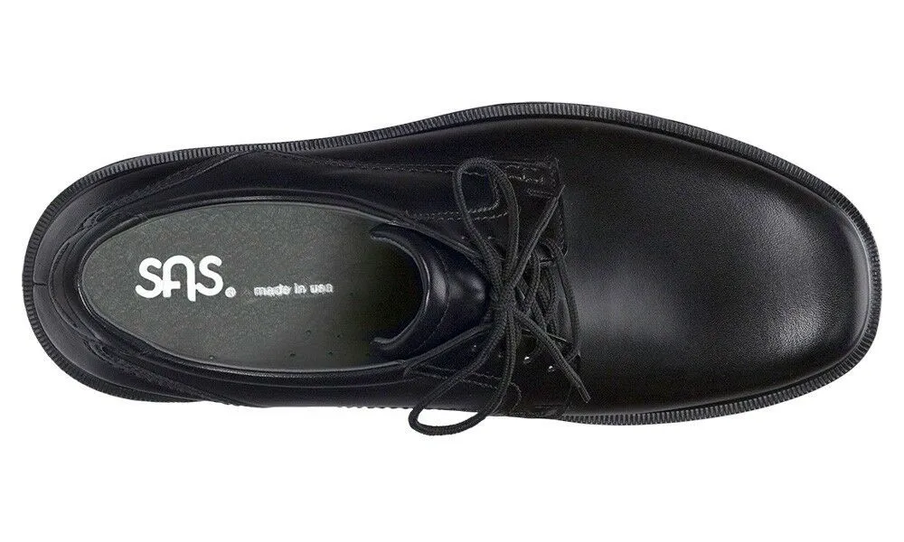 SAS Men's Ambassador Black Leather Oxford Comfort Shoe