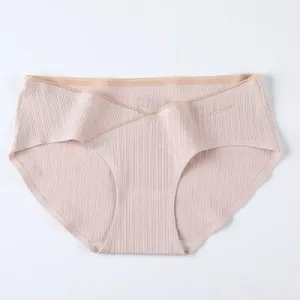 Seamless Low Waist Belly Maternity Panties Summer Cool Breathable Underwear for Pregnant Women 3XL 4XL Pregnancy Briefs