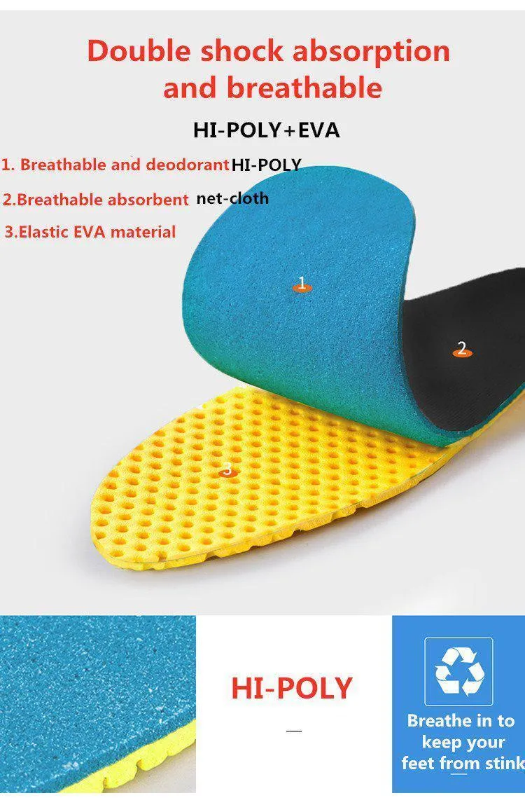 Shock Absorber Arch Support  EVA Insoles