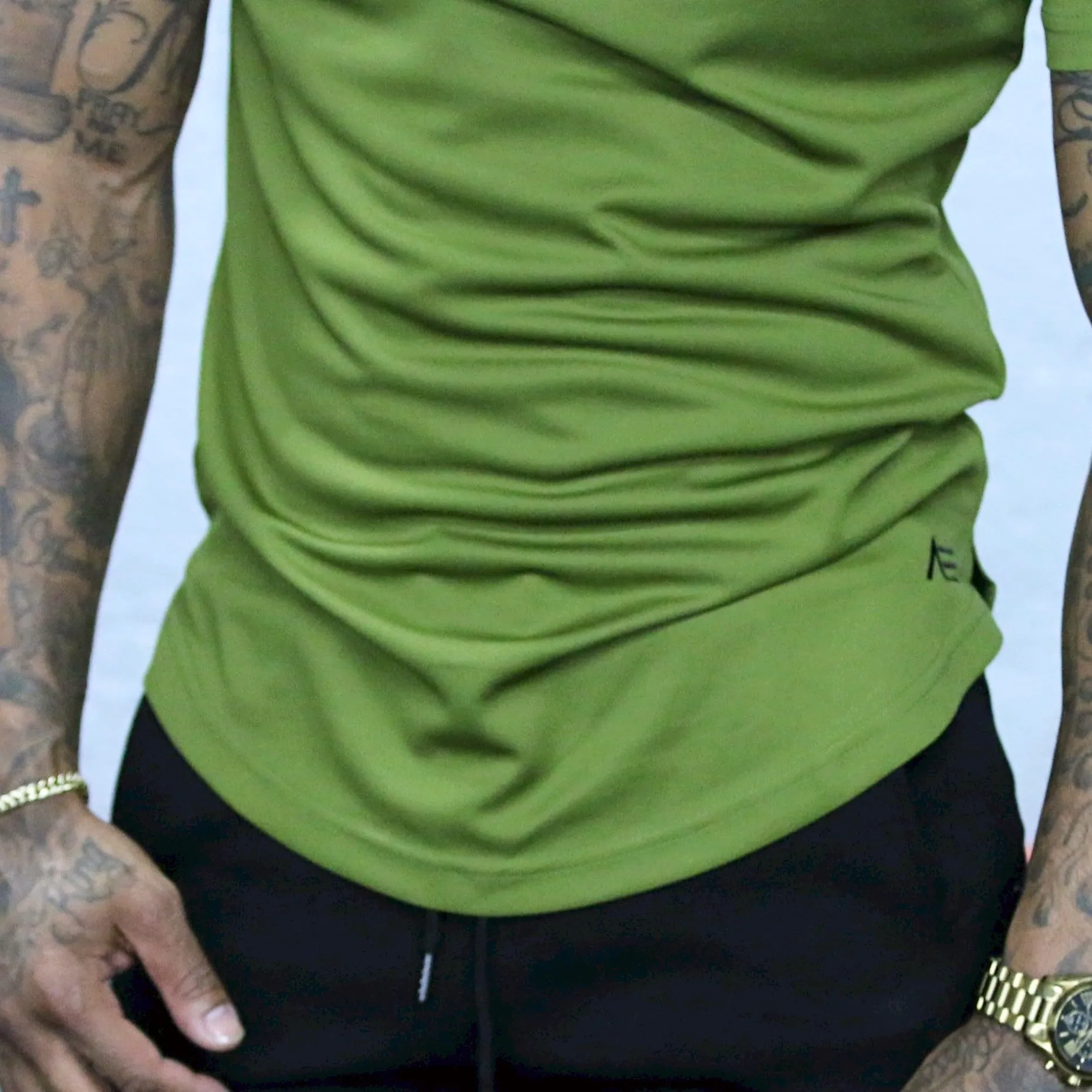 Short Sleeve Mesh Performance Shirt - Olive