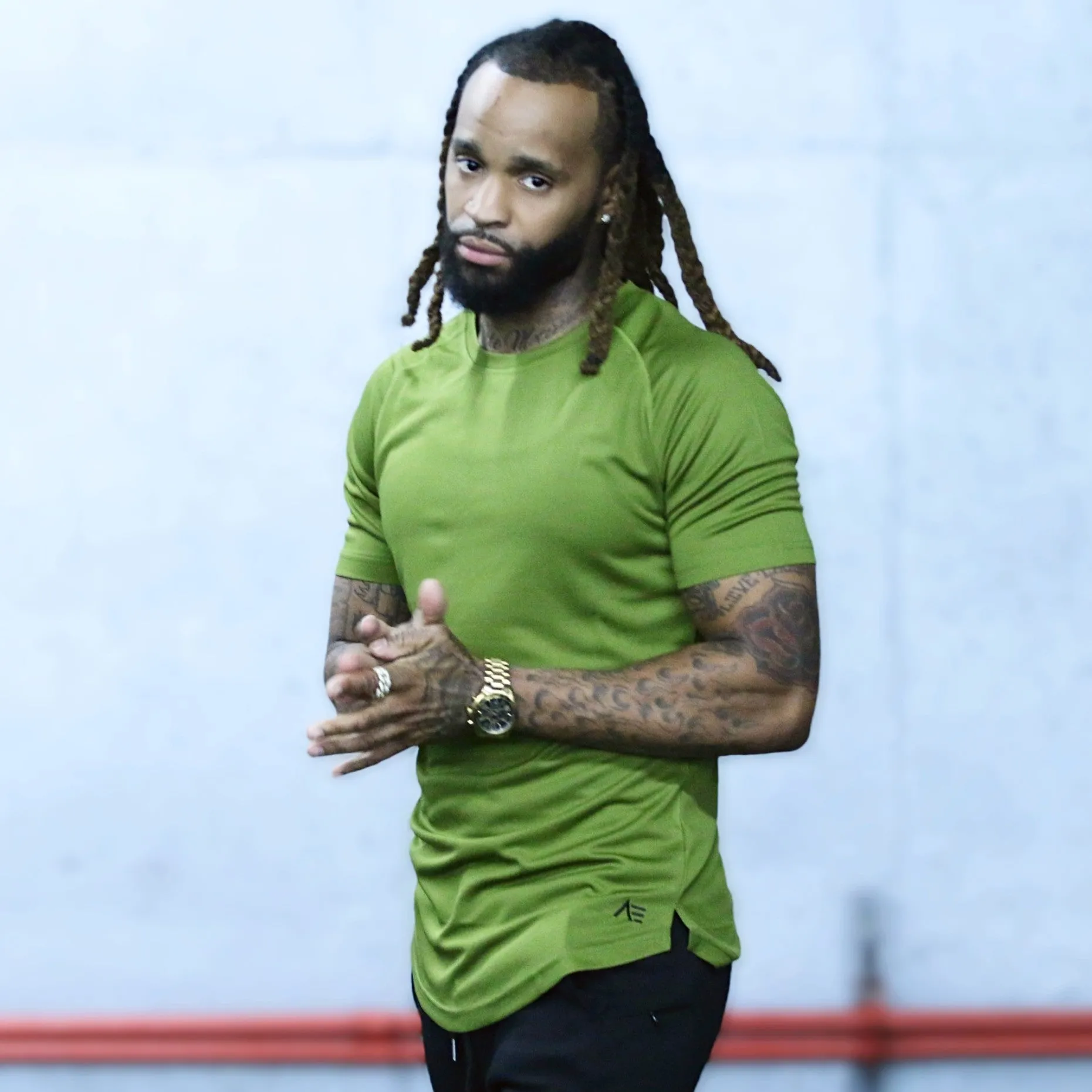 Short Sleeve Mesh Performance Shirt - Olive