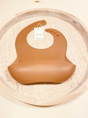 Silicone Bib - Almond