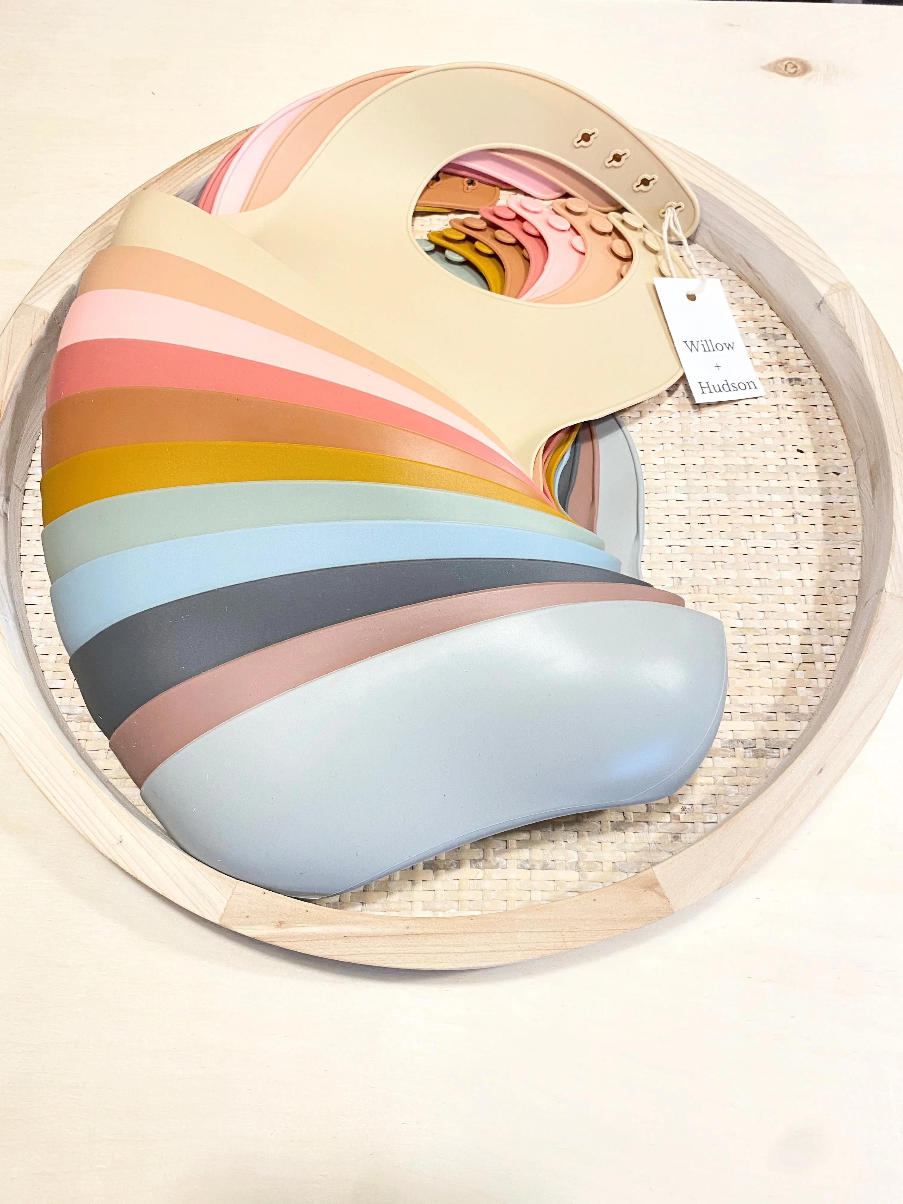 Silicone Bib - Almond