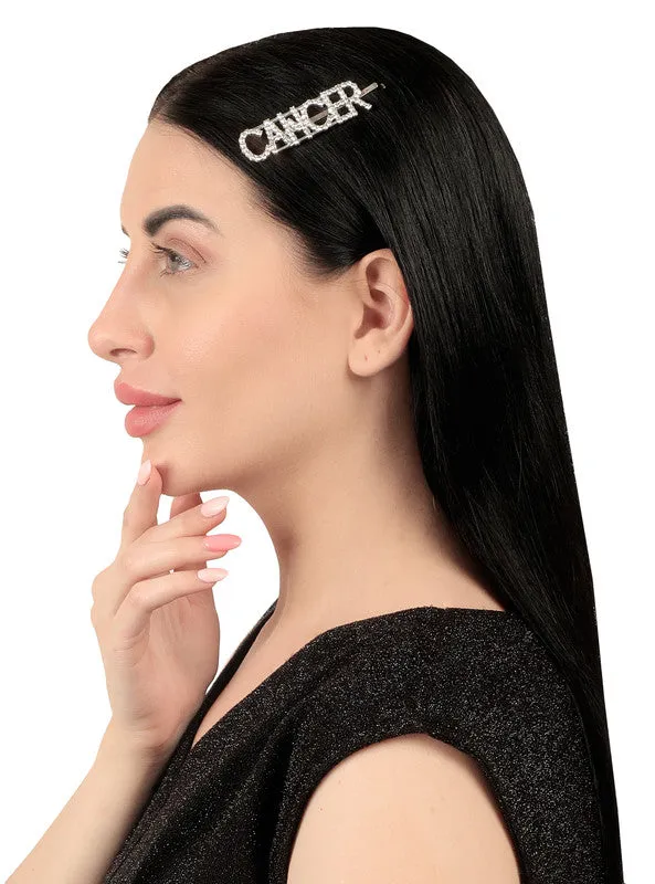 Silver Cancer Hairclip