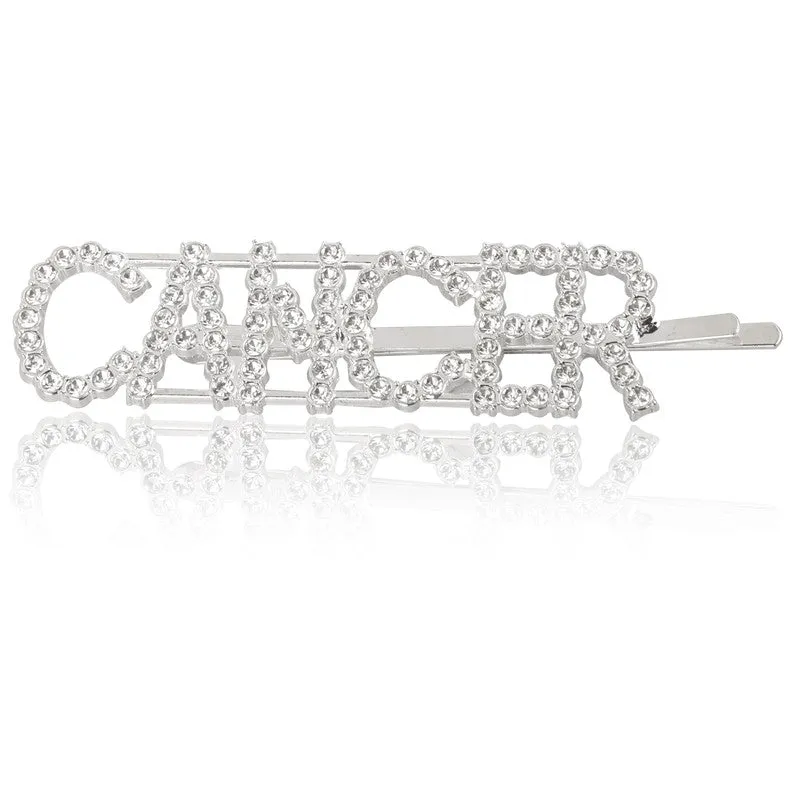 Silver Cancer Hairclip