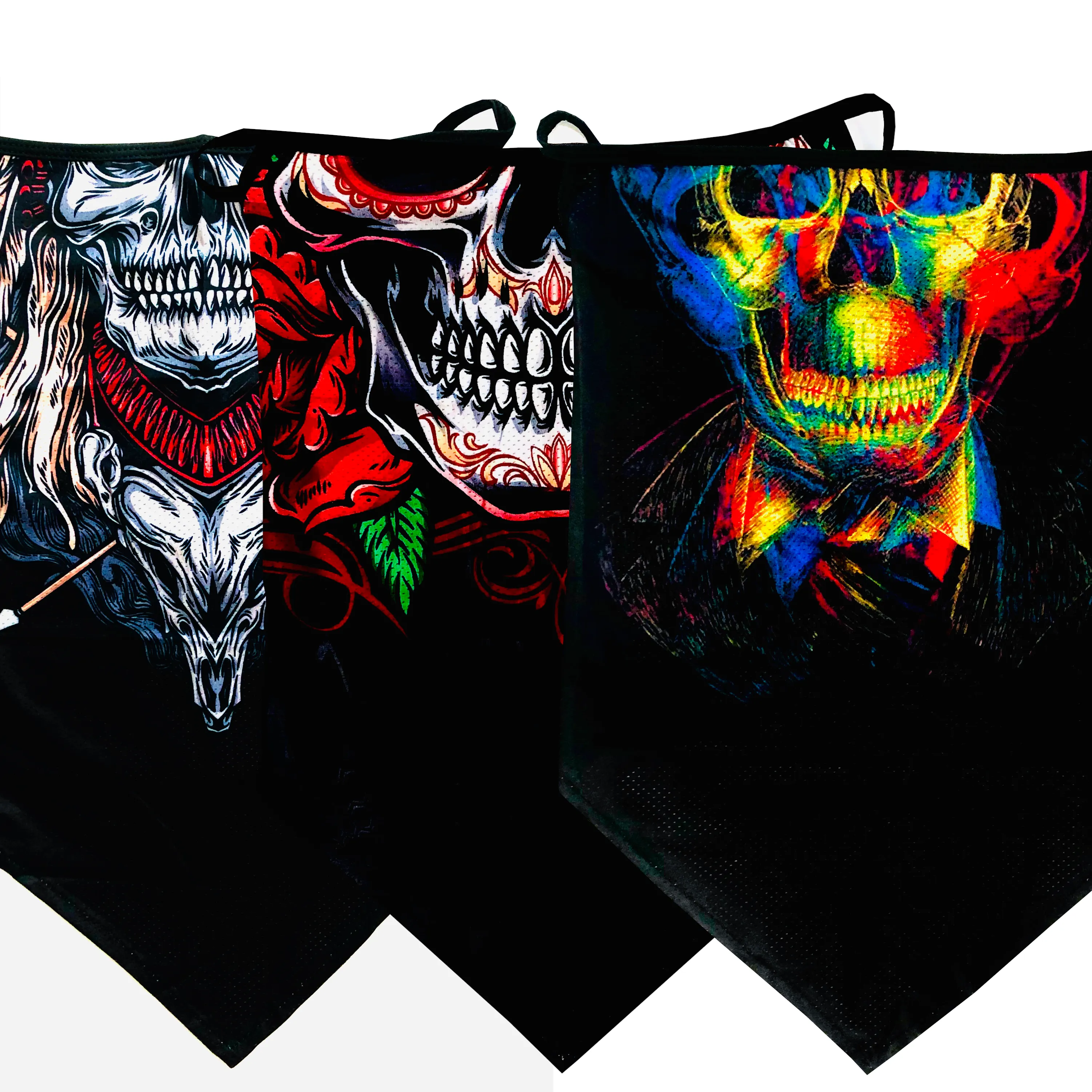 Skull Neck Gaiter with Ear Loops