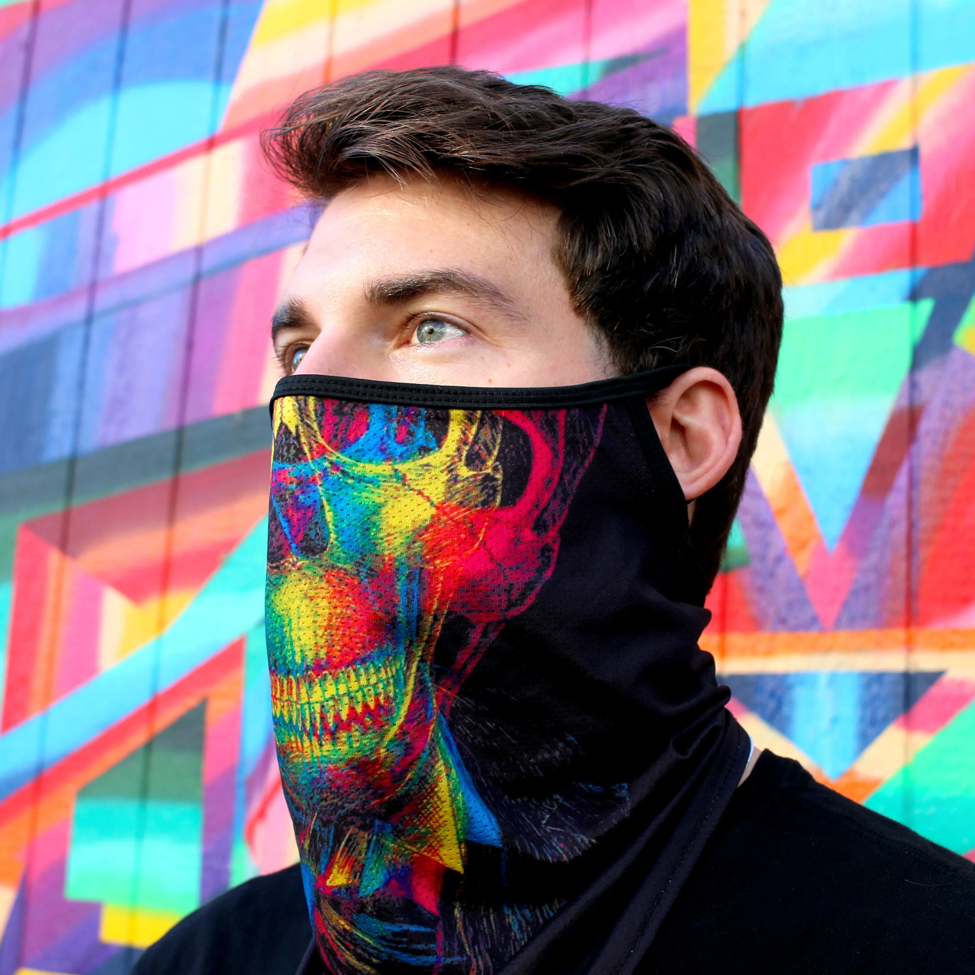 Skull Neck Gaiter with Ear Loops