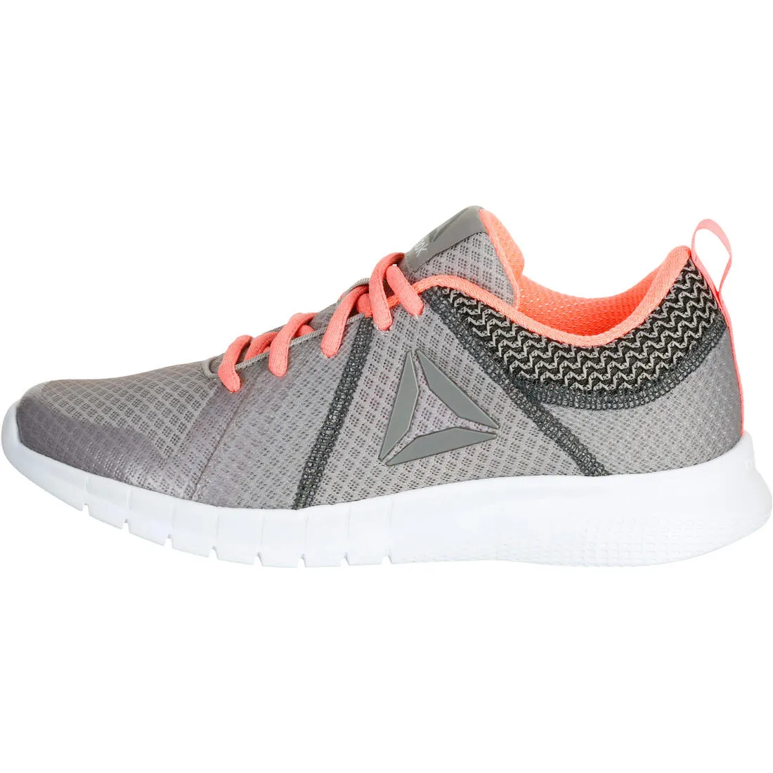 Soft Walk Women's Fitness Walking Shoes - Grey/Coral