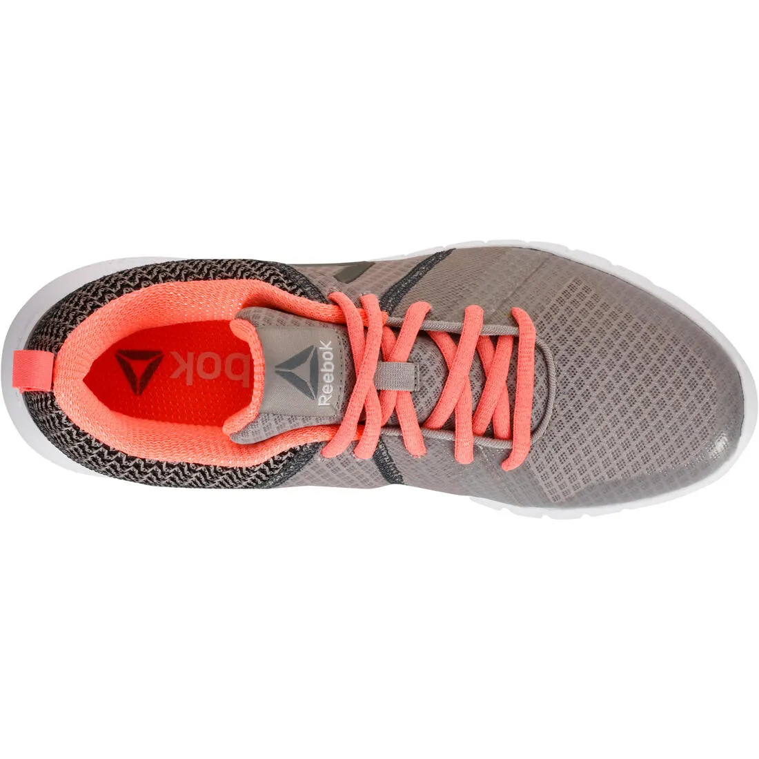 Soft Walk Women's Fitness Walking Shoes - Grey/Coral