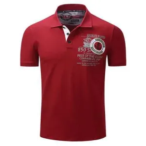 Spring Printed Stylish Breathable Golf Shirt