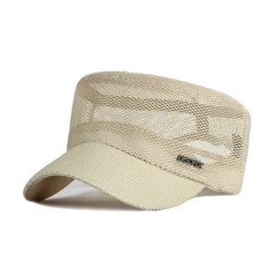 Spring&Summer sunscreen sun breathable flat top hat