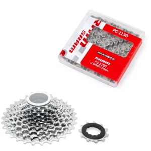 SRAM 11 Speed Cassette & Chain Bundle - PG1130 11-32T / PC1 130 Chain