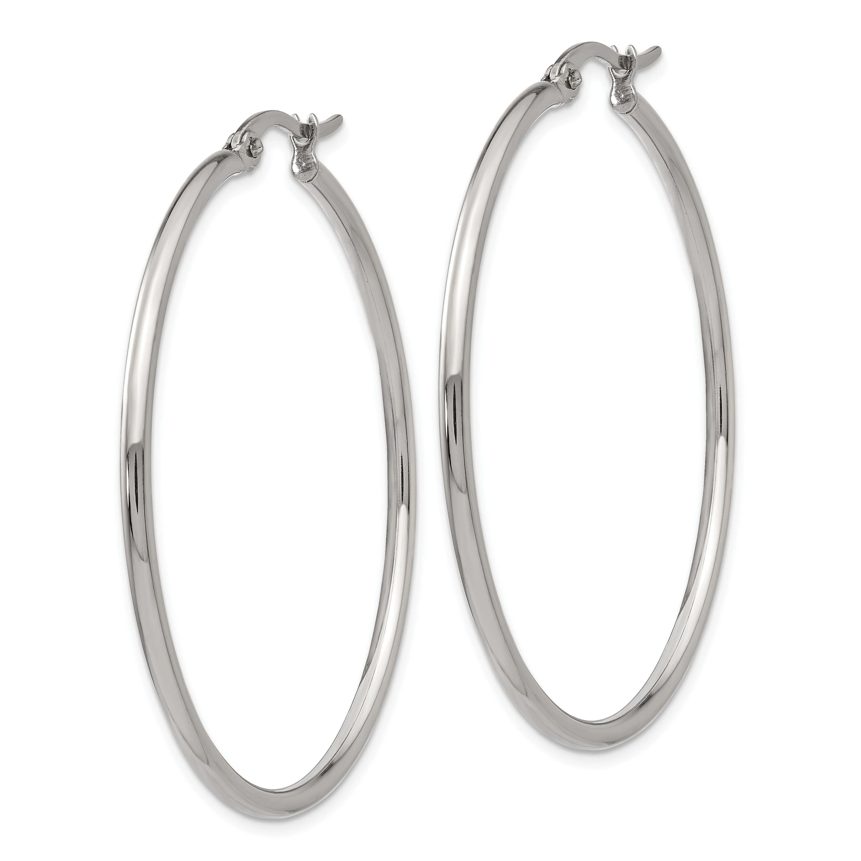 Stainless Steel Hoop Earrings 44MM Diameter