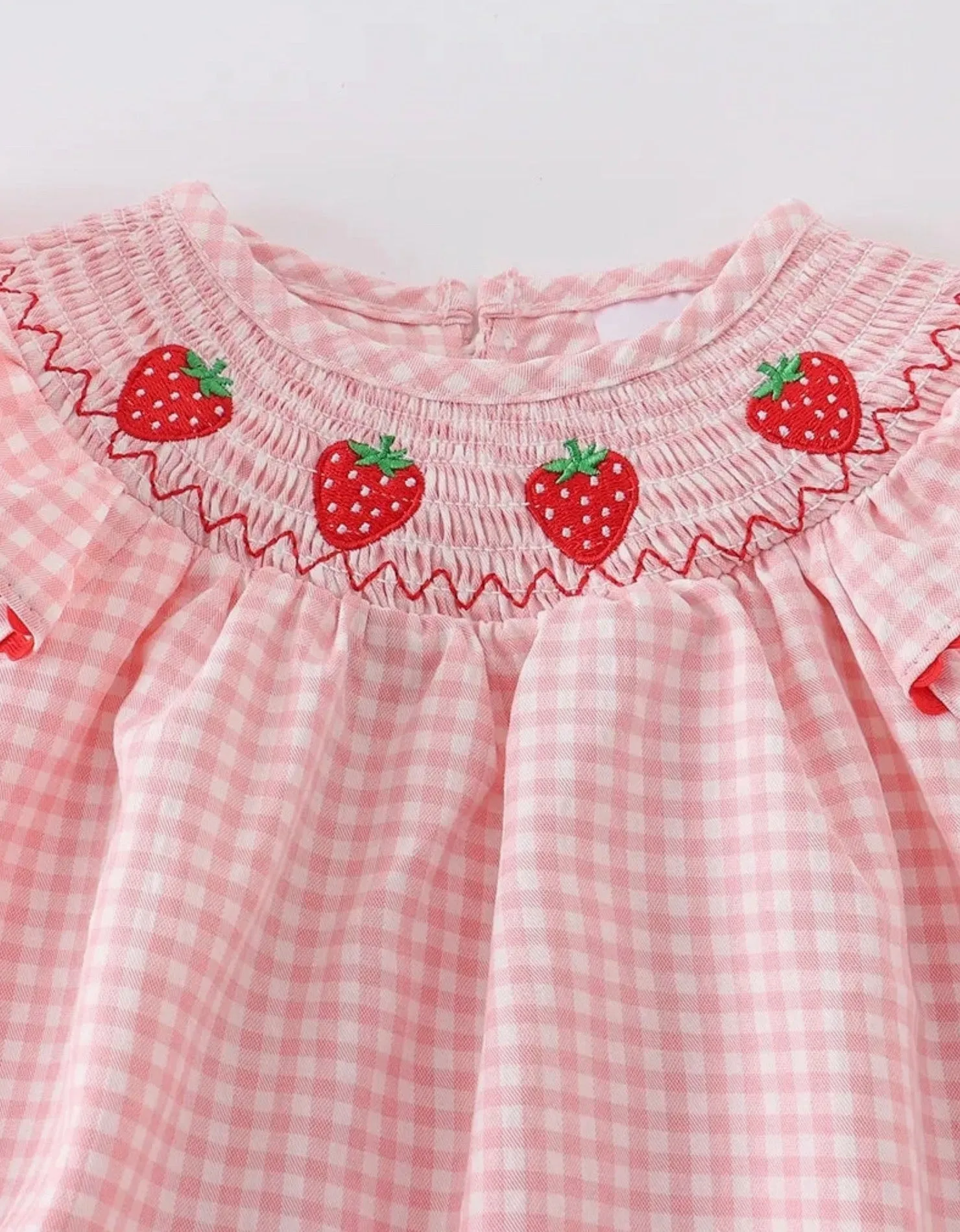 Strawberry Fields Ruffle Romper