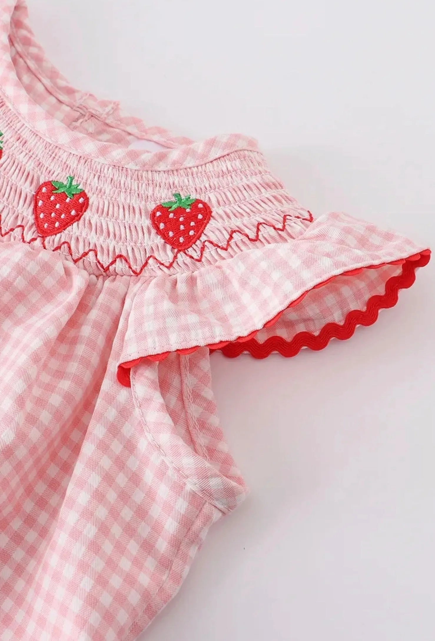 Strawberry Fields Ruffle Romper