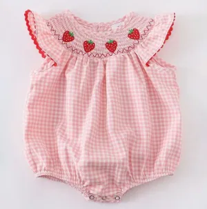 Strawberry Fields Ruffle Romper