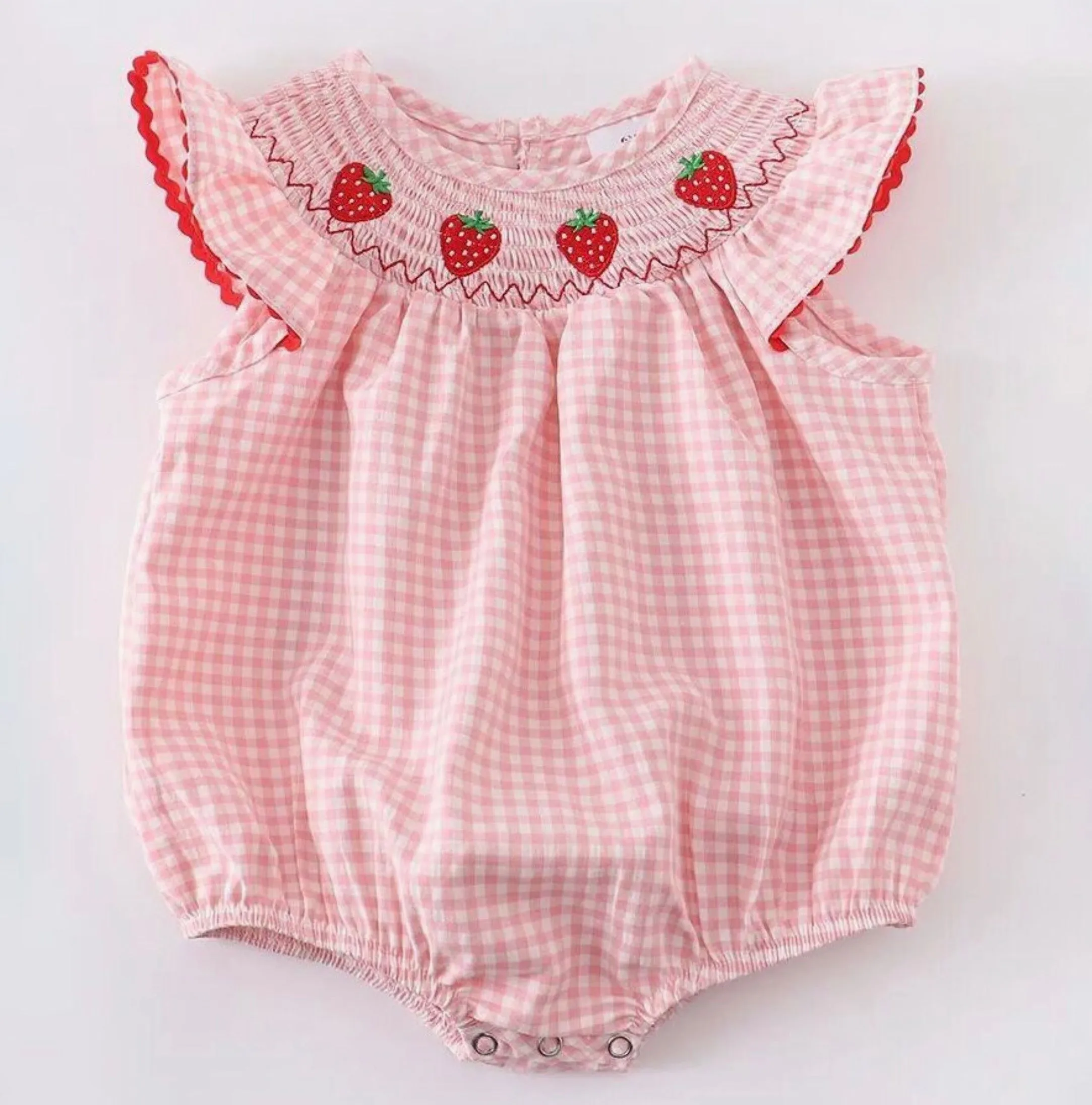 Strawberry Fields Ruffle Romper