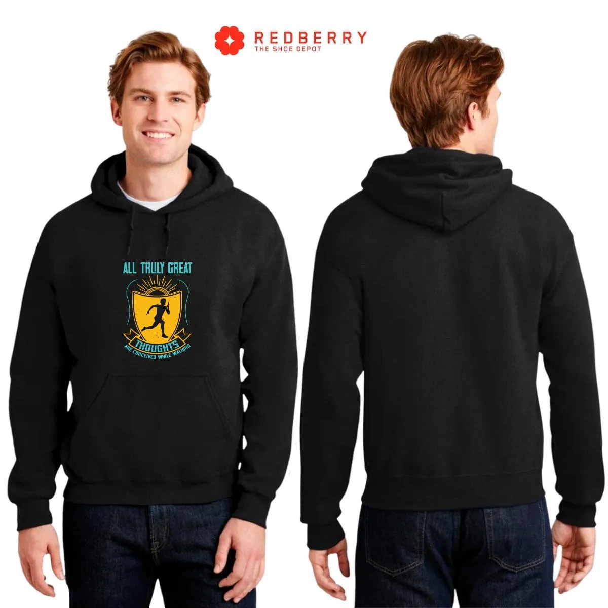 Sudadera Hombre  Hoodie Running Correr Maratón 002