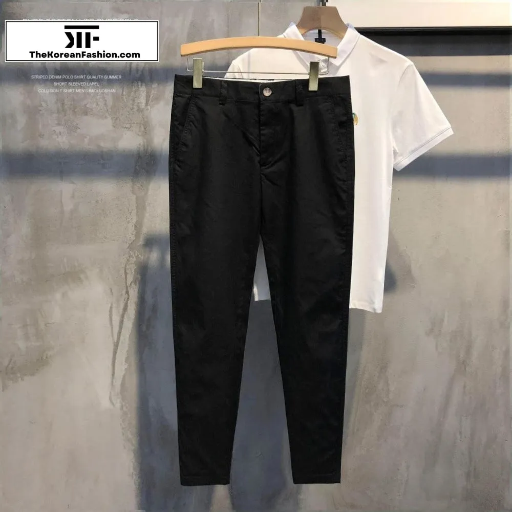 Summer Breathable Cotton Casual Pants