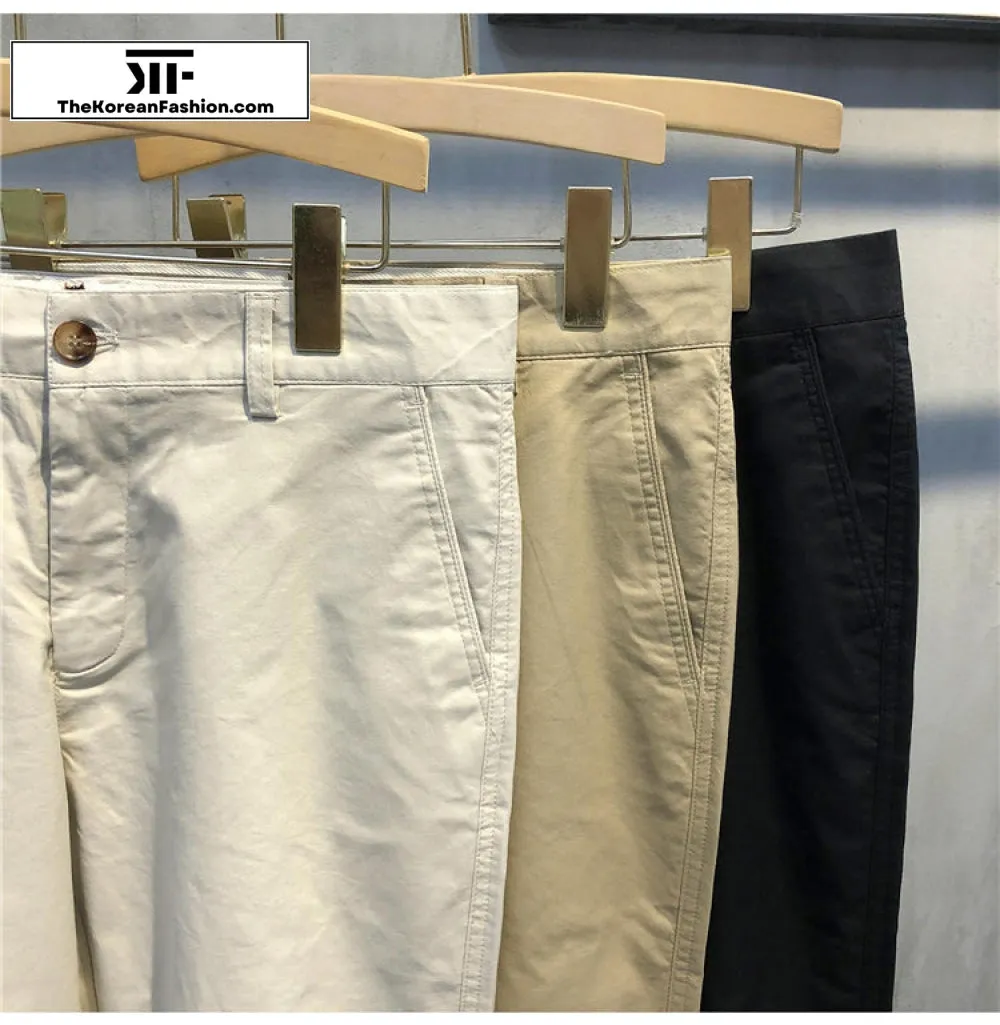 Summer Breathable Cotton Casual Pants
