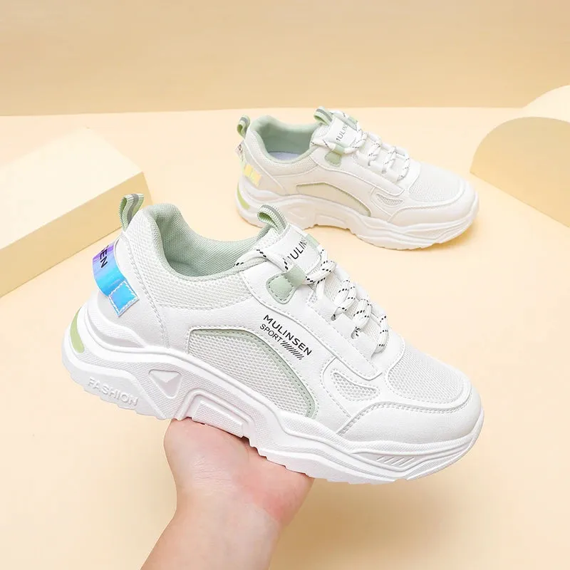 Summer Casual Women's Shoes Wear Walking Shoes Lightweight Breathable Sports Sneaker with Soft Sole for Running and Exercise
