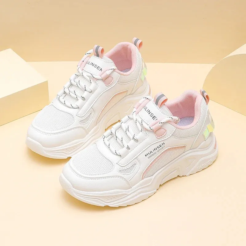 Summer Casual Women's Shoes Wear Walking Shoes Lightweight Breathable Sports Sneaker with Soft Sole for Running and Exercise