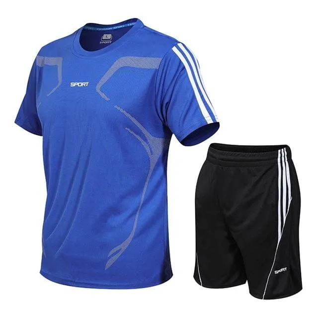Summer Mens Running Sportswear Sets