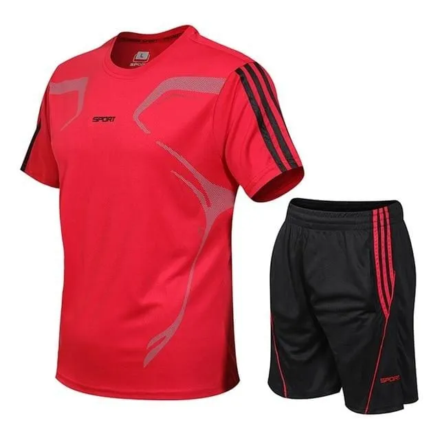 Summer Mens Running Sportswear Sets