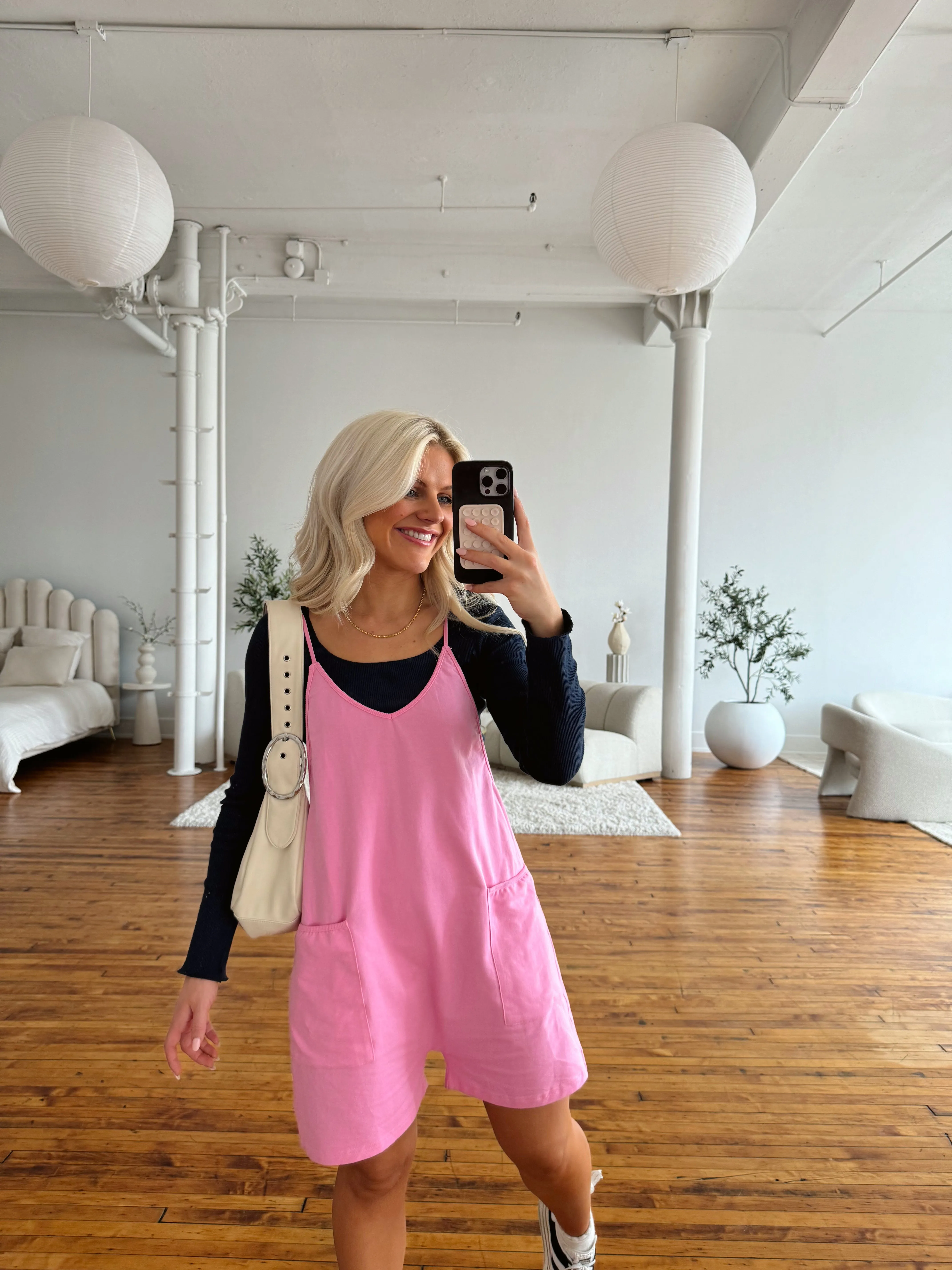 Summer People Romper // Pink