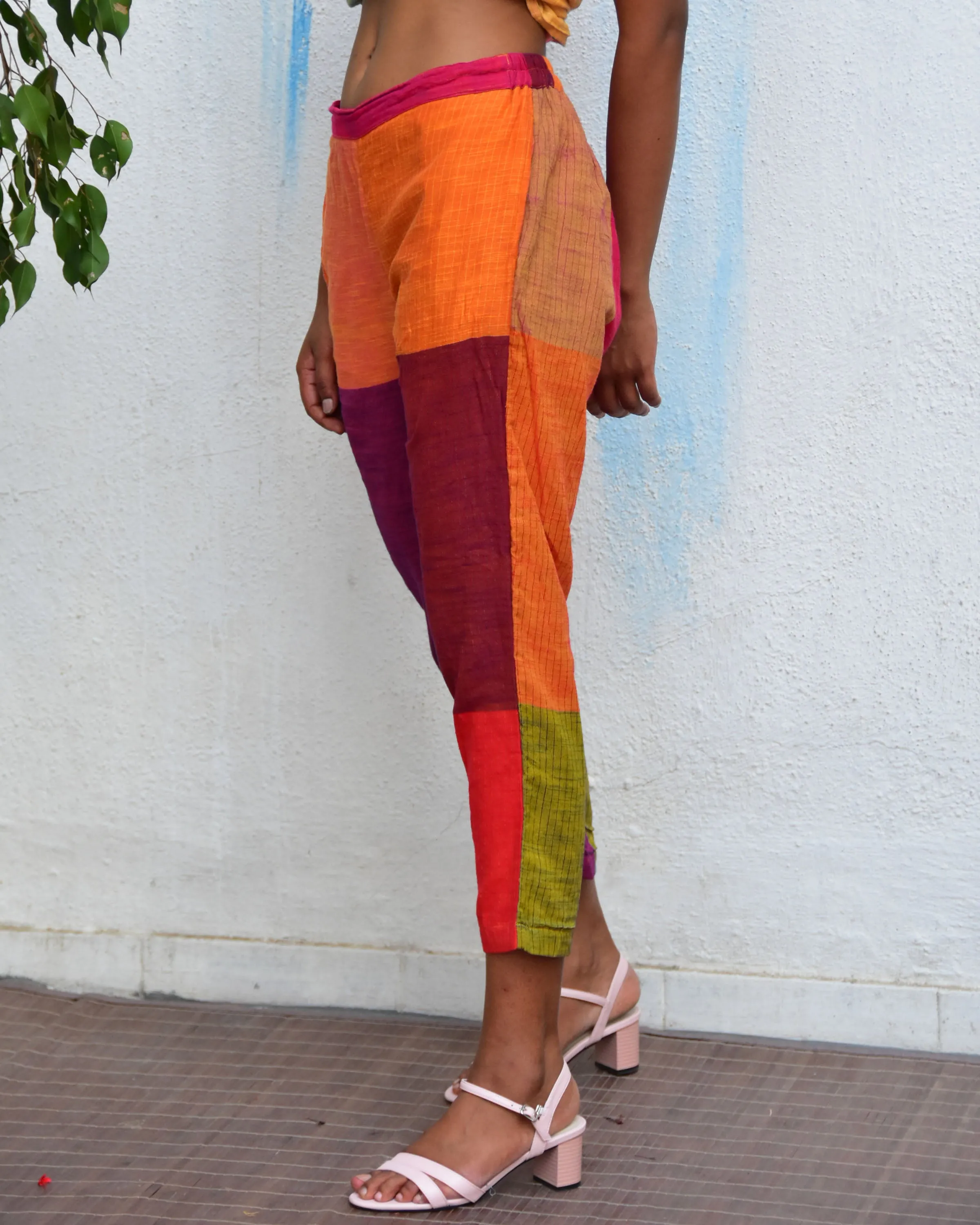 Summer Spectrum Handwoven Cotton Pant - Rc
