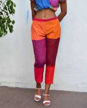 Summer Spectrum Handwoven Cotton Pant - Rc