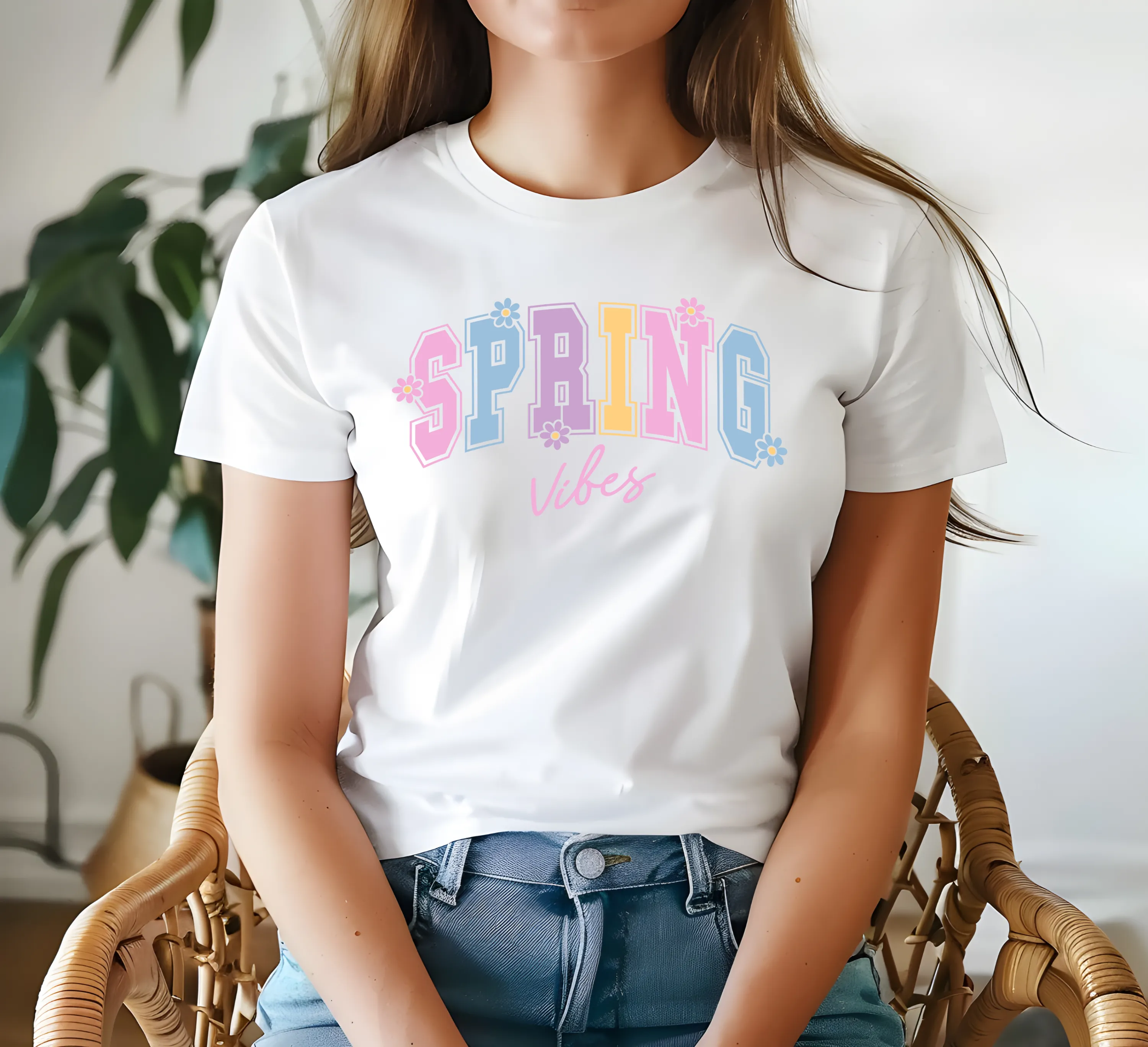 Summer Vibes Slogan T-shirt