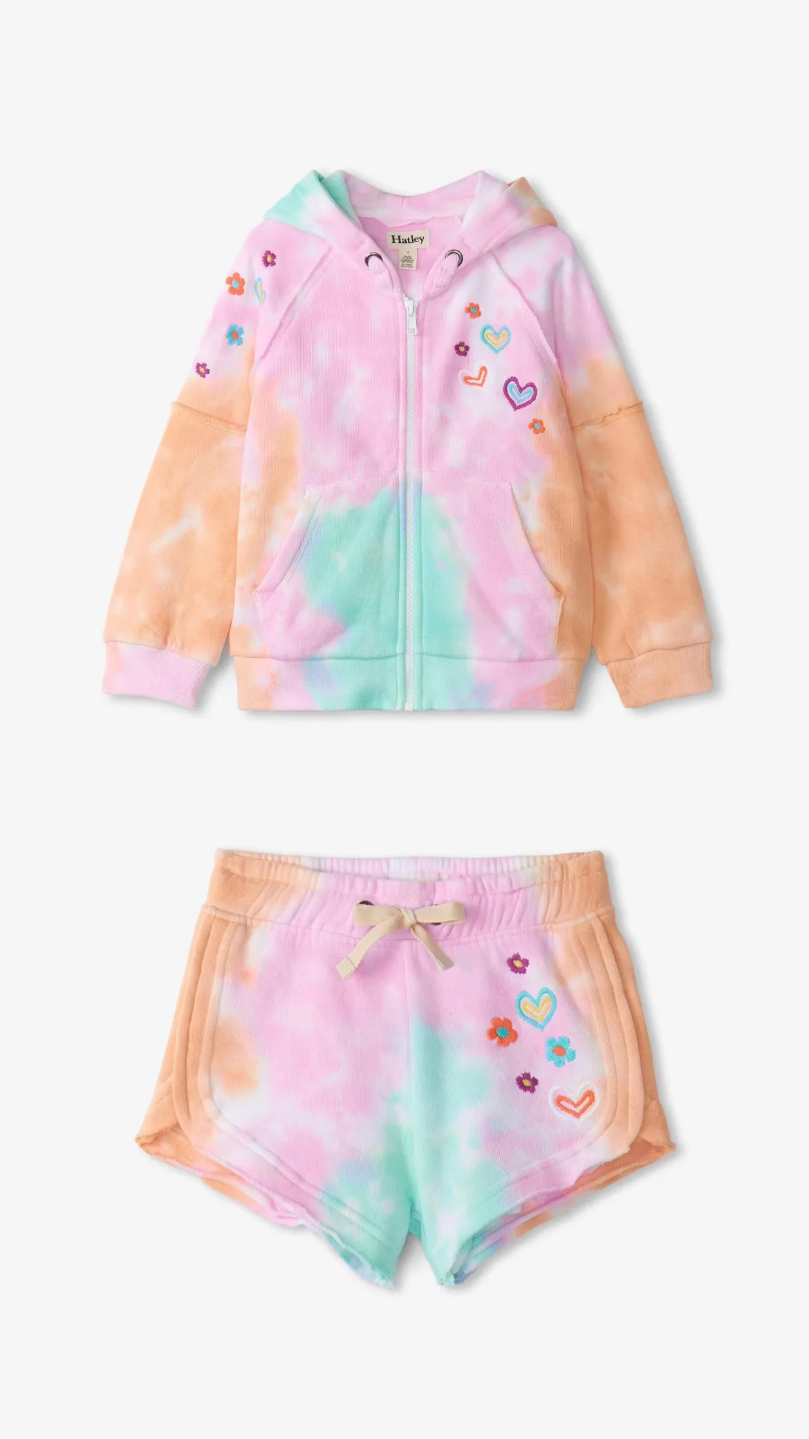 Summer Waves Zip-Up Set