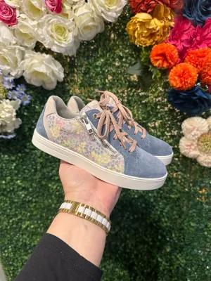 Superfit Stella - blue multicolour low trainer with zip