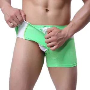 Swimming Beach Surf Hot Spring Breathable Mixed Colors Boxers Trunks for Men