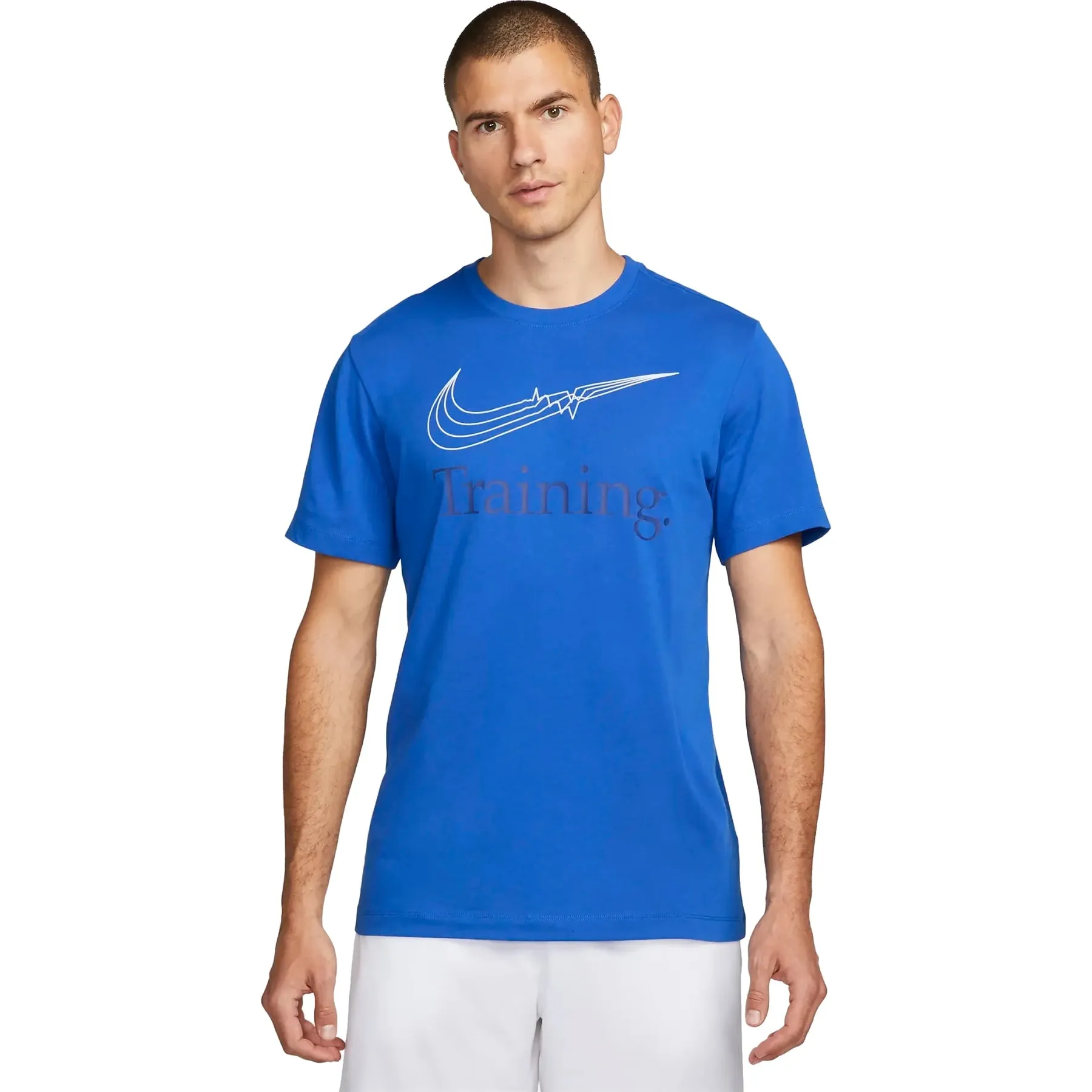 T SHIRT NIKE TRAINING MAGLIA UOMO FITNESS DRY FIT TEE NERA O BLU O BIANCA